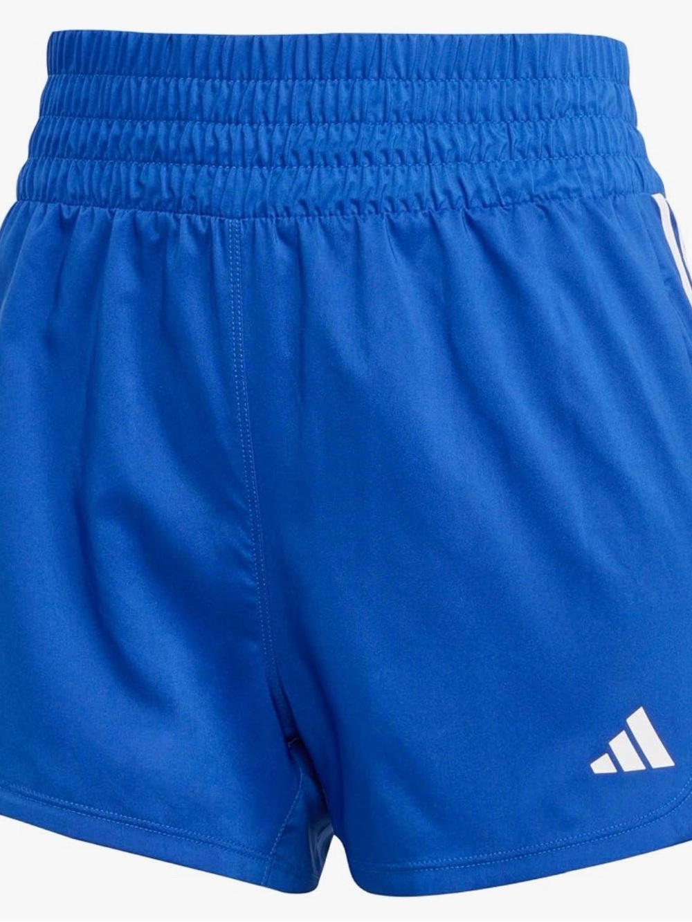 didas Womens Pacer Training 3-Stripes Woven High-Rise Shorts